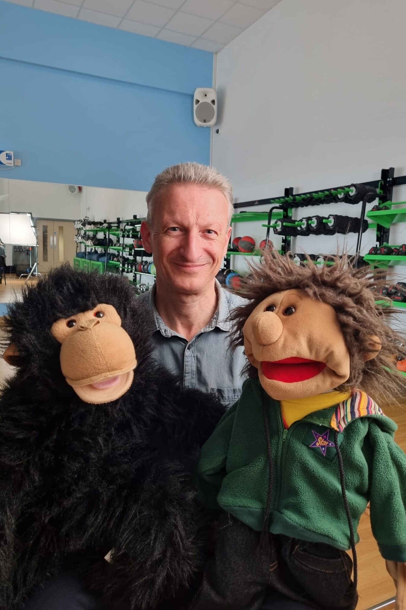 Tony and Friends in the gym